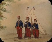 unknow artist Three Boys in Zouave Costume Sweden oil painting artist